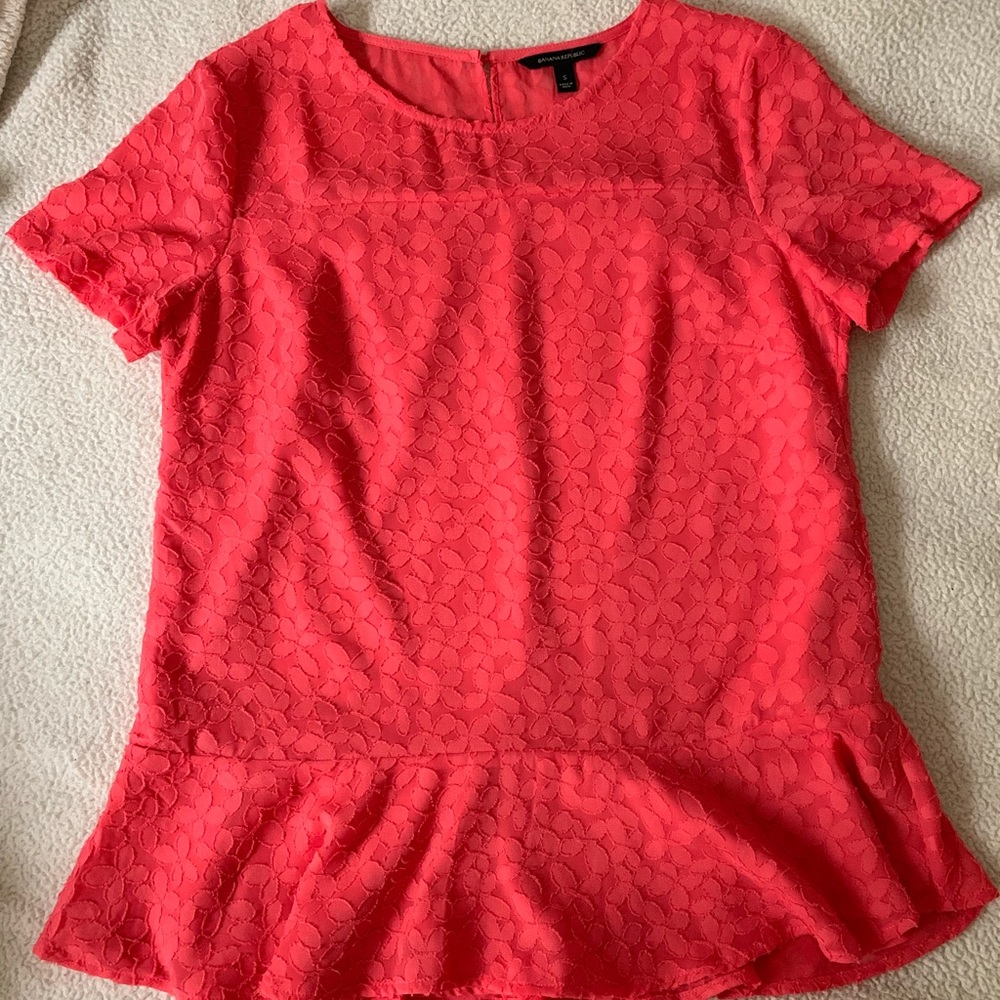 Banana Republic Floral Peplum Top